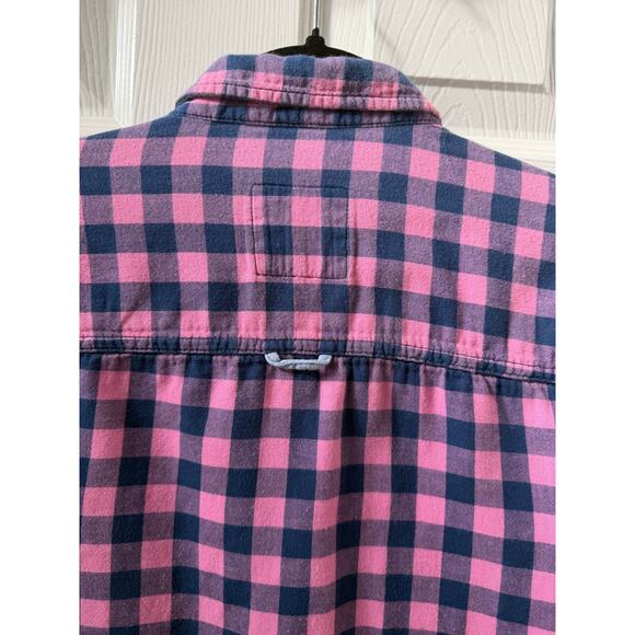 Abercrombie & Fitch Pink and Blue Plaid Button Down Top - Picture 5 of 6